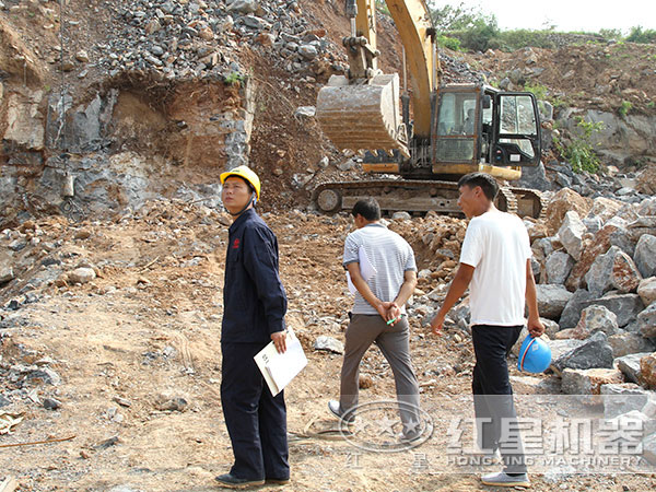 破碎現(xiàn)場實地考察中